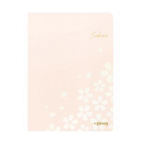 Szkicownik szyty Lenwa B6/80/80g Sakura Różowy
